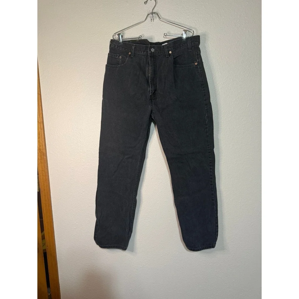 Levis 505 Mens Black Jeans‎ Regular Fit Straight Leg Denim Pants 38x32 Canada